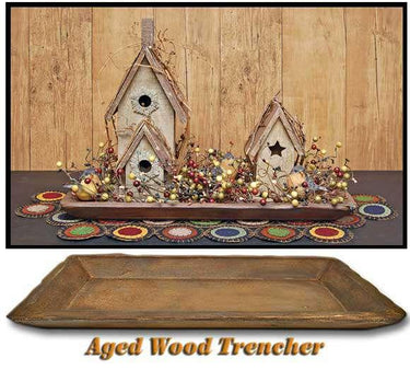 Aged Wood Trencher - The Fox Decor